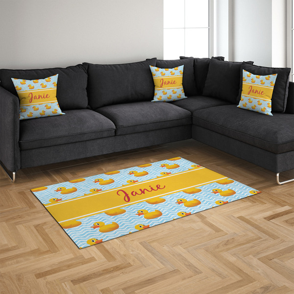 Rubber Duckie 4'x6' Indoor Area Rugs - IN CONTEXT