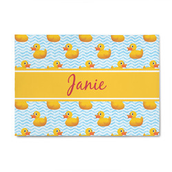 Rubber Duckie 4' x 6' Indoor Area Rug (Personalized)