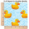 Rubber Duckie 6x6 Swatch of Fabric