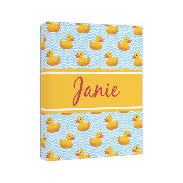 Rubber Duckie 8x10 - Canvas Print - Angled View