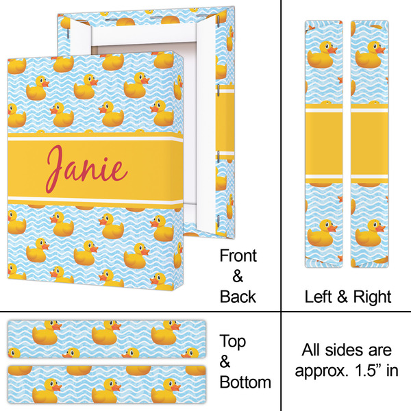 Rubber Duckie 8x10 - Canvas Print - Approval