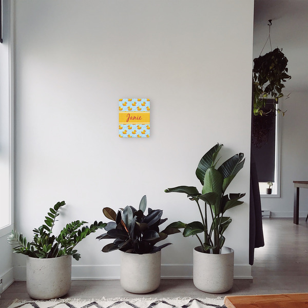 Rubber Duckie 8x10 - Canvas Print - In Context