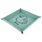 Rubber Duckie 9" x 9" Teal Leatherette Snap Up Tray - MAIN