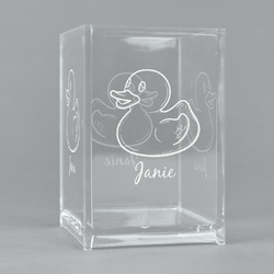Rubber Duckie Acrylic Pen Holder (Personalized)