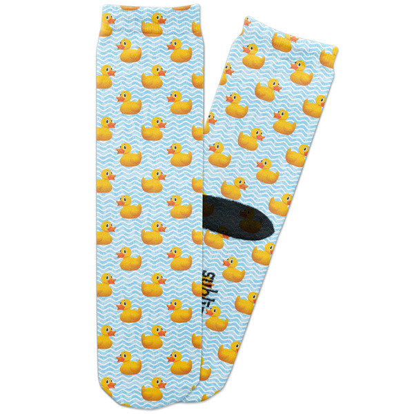 Custom Rubber Duckie Adult Crew Socks