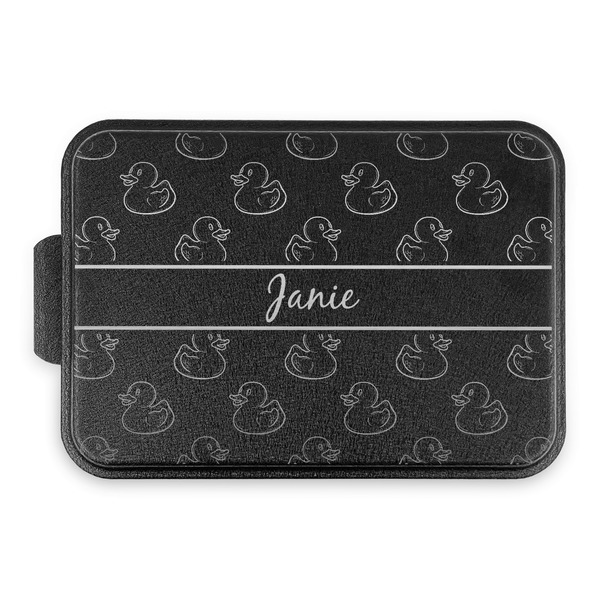 Custom Rubber Duckie Aluminum Baking Pan with Black Lid (Personalized)