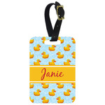 Rubber Duckie Metal Luggage Tag w/ Name or Text
