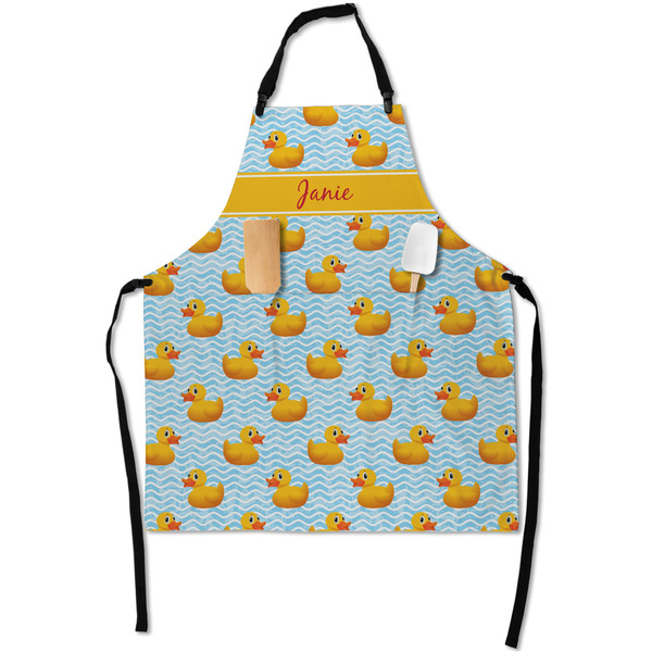 Custom Rubber Duckie Apron With Pockets w/ Name or Text