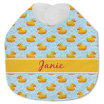 Rubber Duckie Jersey Knit Baby Bib w/ Name or Text