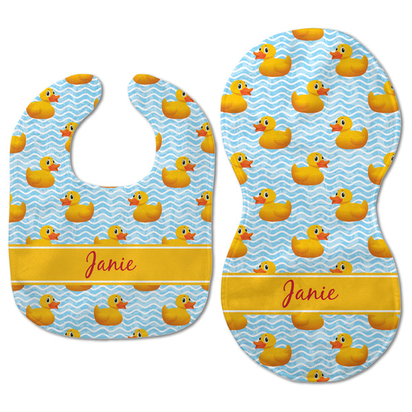 Rubber Duckie Baby Bib & Burp Set - Approval (new bib & burp)
