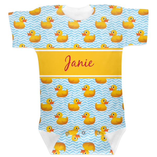 Custom Rubber Duckie Baby Bodysuit 12-18 w/ Name or Text
