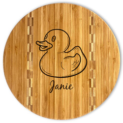 Rubber Duckie Bamboo Cutting Board (Personalized)