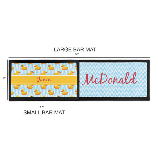 Rubber Duckie Bar Mats - Sizing Chart