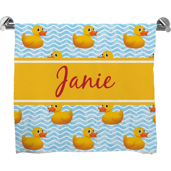 Custom Rubber Duckie Bath Towel (Personalized)