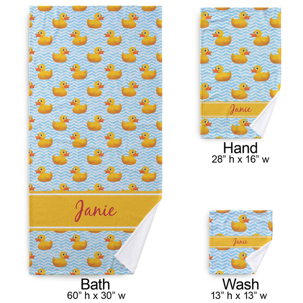 Rubber Duckie Bath Towel Sets - 3-piece - Approval