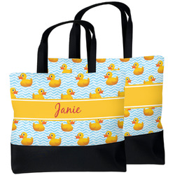 Rubber Duckie Beach Tote Bag (Personalized)