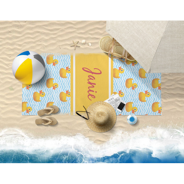 Rubber Duckie Beach Towel Lifestyle