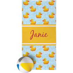 Rubber Duckie Beach Towel (Personalized)