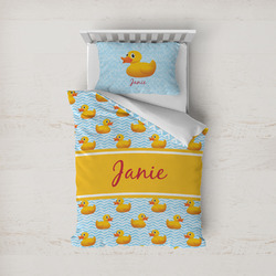Rubber Duckie Duvet Cover Set - Twin (Personalized)