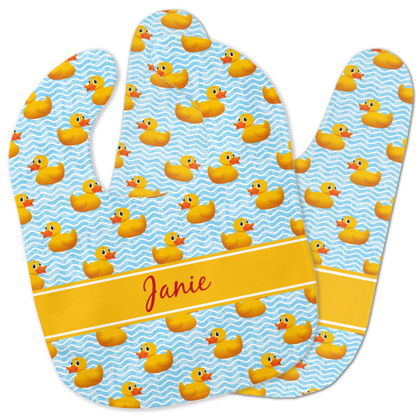 Custom Rubber Duckie Baby Bib w/ Name or Text