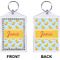 Rubber Duckie Bling Keychain (Front + Back)