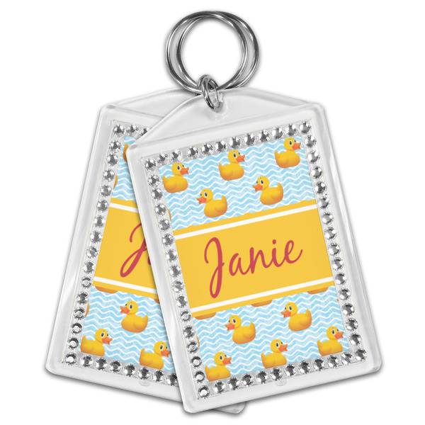 Rubber Duckie Bling Keychain - MAIN