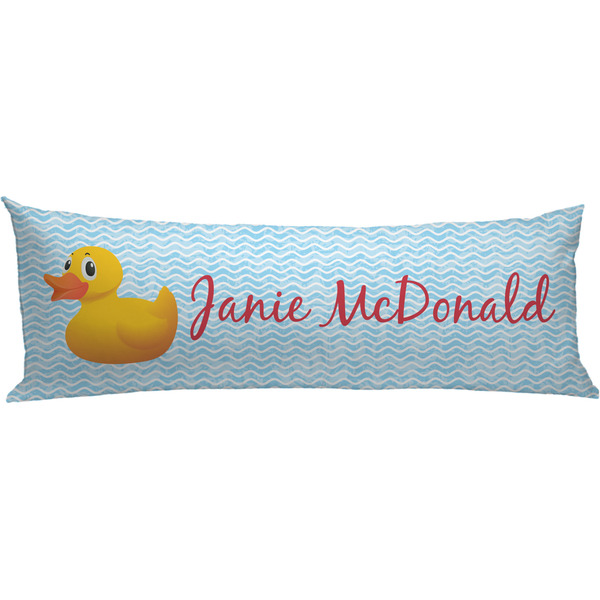 Custom Rubber Duckie Body Pillow Case (Personalized)