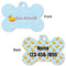 Rubber Duckie Bone Shaped Dog ID Tag - Large - Approval