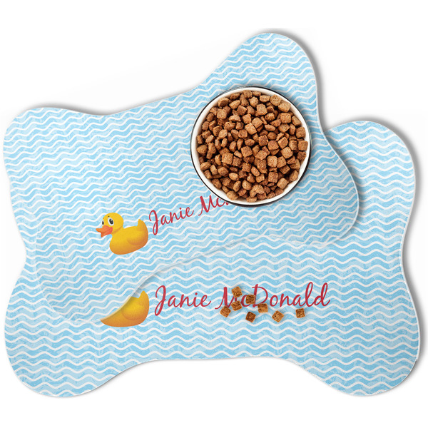 Rubber Duckie Bone Shaped Dog Mats - MAIN