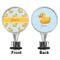 Rubber Duckie Bottle Stopper - Front and Back