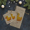 Rubber Duckie Burlap Gift Bags - LIFESTYLE (Flat lay)