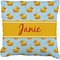 Rubber Duckie Faux-Linen Throw Pillow 26" (Personalized)