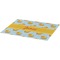 Rubber Duckie Burlap Placemat (Angle View)