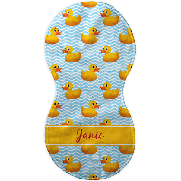 Rubber Duckie Burp Peanut Shaped Flat