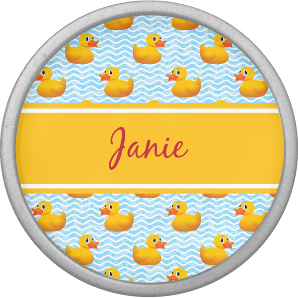 Rubber Duckie Cabinet Knob - Nickel - Front