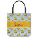 Rubber Duckie Canvas Tote Bag - Large - 18"x18" (Personalized)