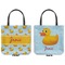 Rubber Duckie Canvas Tote - Front and Back