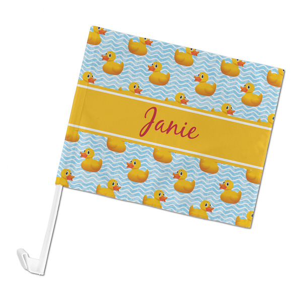 Custom Rubber Duckie Car Flag - Large (Personalized)
