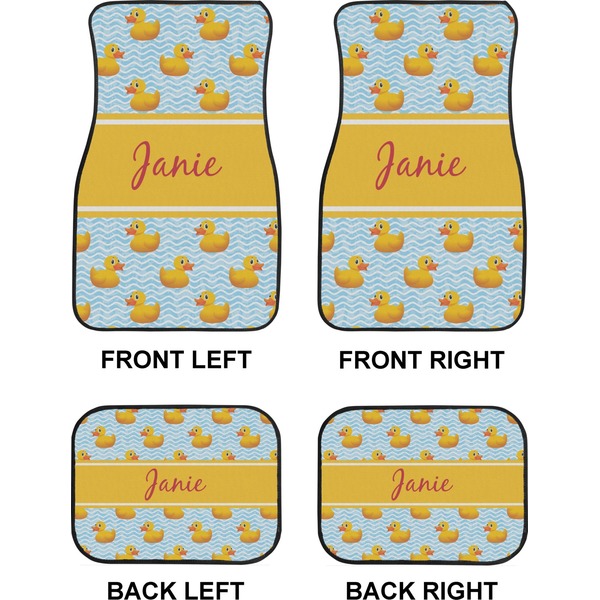 Rubber Duckie Car Floor Mats Set (2F + 2B)