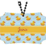 Rubber Duckie Rear View Mirror Ornament (Personalized)