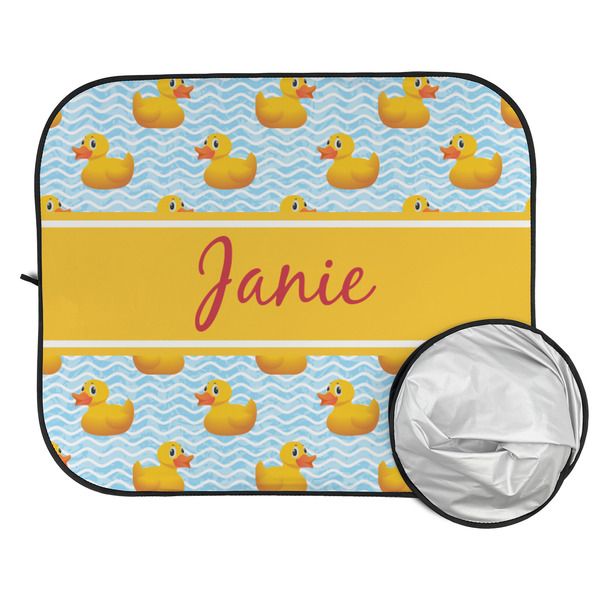 Rubber Duckie Car Sun Shades - FOLDED & UNFOLDED