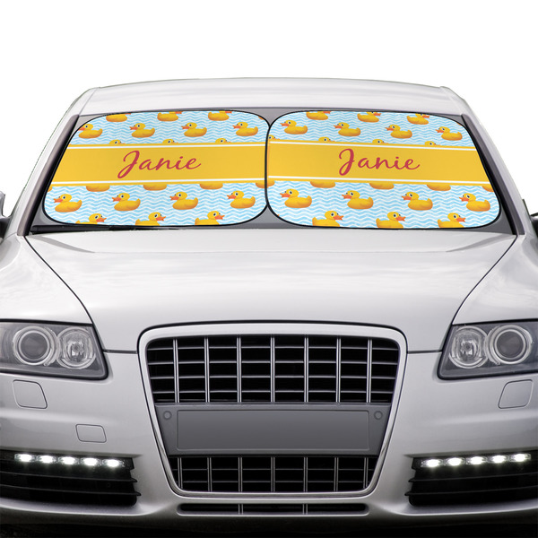 Rubber Duckie Car Sun Shades - IN CONTEXT