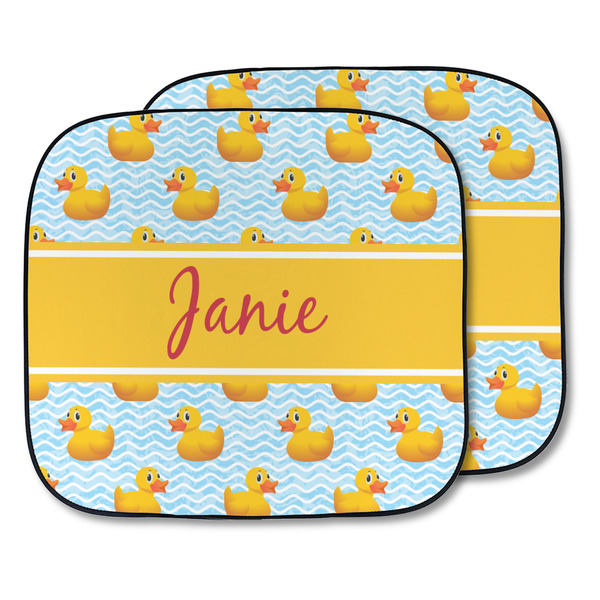 Custom Rubber Duckie Car Sun Shade - Two Piece (Personalized)