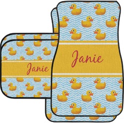 Rubber Duckie Car Floor Mats Set - 2 Front & 2 Back (Personalized)