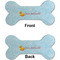 Rubber Duckie Ceramic Flat Ornament - Bone Front & Back (APPROVAL)