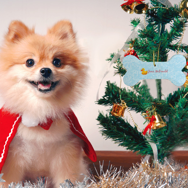 Rubber Duckie Ceramic Flat Ornament - Bone (LIFESTYLE)