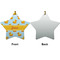 Rubber Duckie Ceramic Flat Ornament - Star Front & Back (APPROVAL)