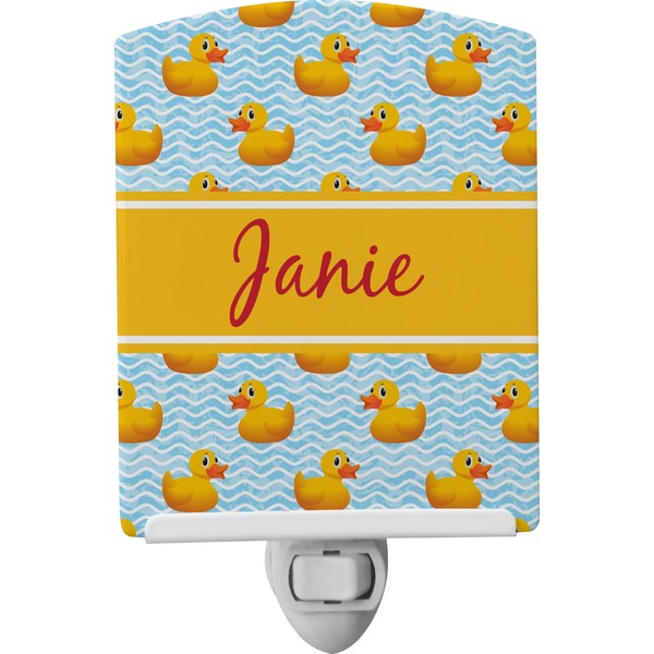 Custom Rubber Duckie Ceramic Night Light (Personalized)