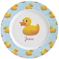 Rubber Duckie Ceramic Dinner Plates (Set of 4)