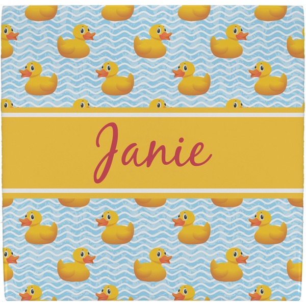 Custom Rubber Duckie Ceramic Tile Hot Pad (Personalized)